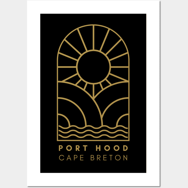 MY CAPE BRETON | PORT HOOD Wall Art by SALTY TEES & CO.